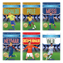 Kit Heróis do Futebol - 6 Livros (Pelé, Ronaldo Fenômeno, Vini Jr, Neymar, CR7 e Messi)